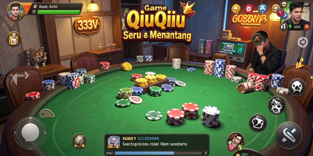 Tampilan gameplay <strong>QiuQiu</strong> yang menarik dan dinamis.