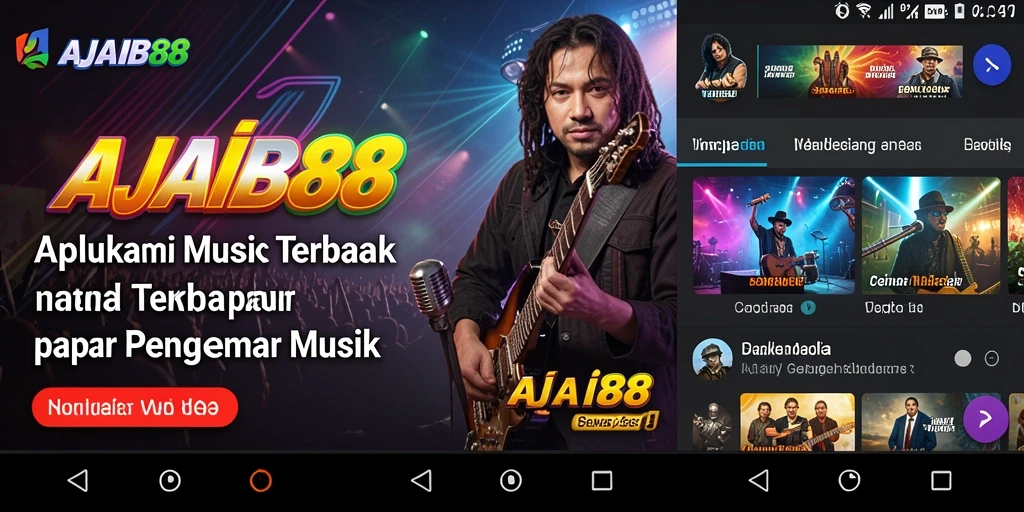 Tampilan antarmuka AJAIB88 dengan fitur permainan musik interaktif.