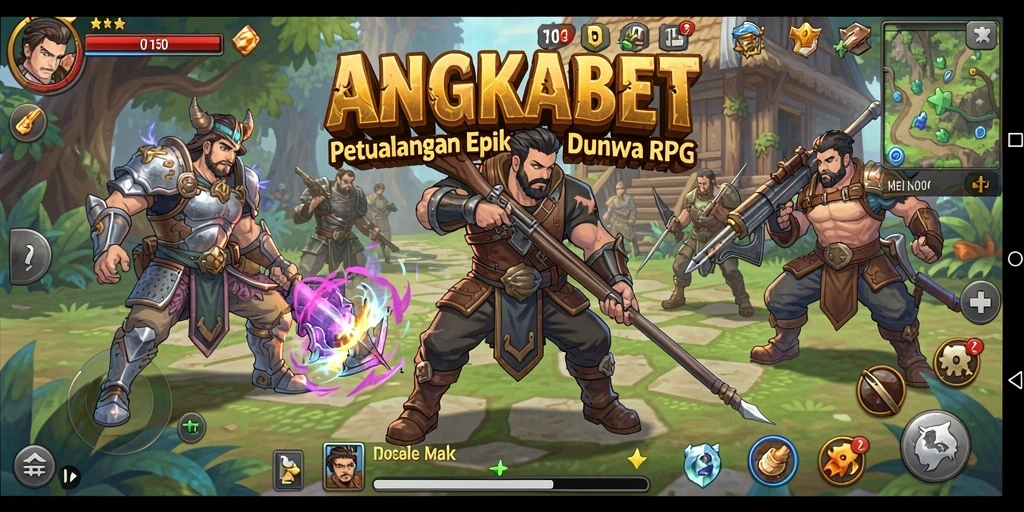 Tangkapan layar dari gameplay RPG ANGKABET yang epik dan mendebarkan.