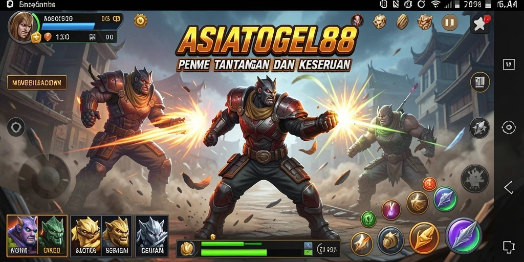 Tampilan action seru dalam ASIATOGEL88 saat bertempur.