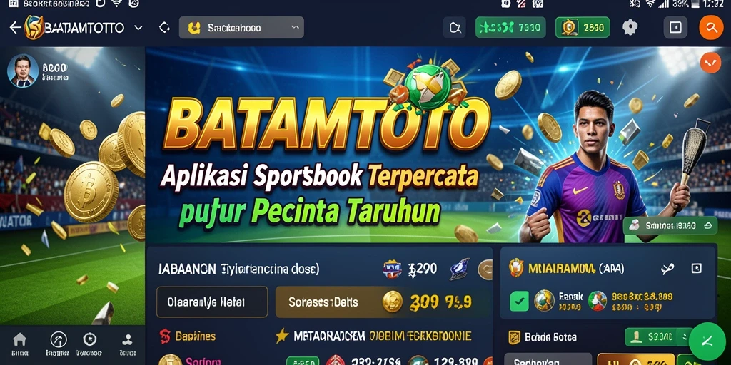 Tangkapan layar utama BATAMTOTO dengan tampilan permainan taruhan olahraga.