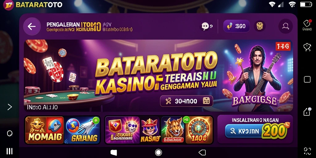 Tampilan gameplay seru dan mendebarkan di BATARATOTO.