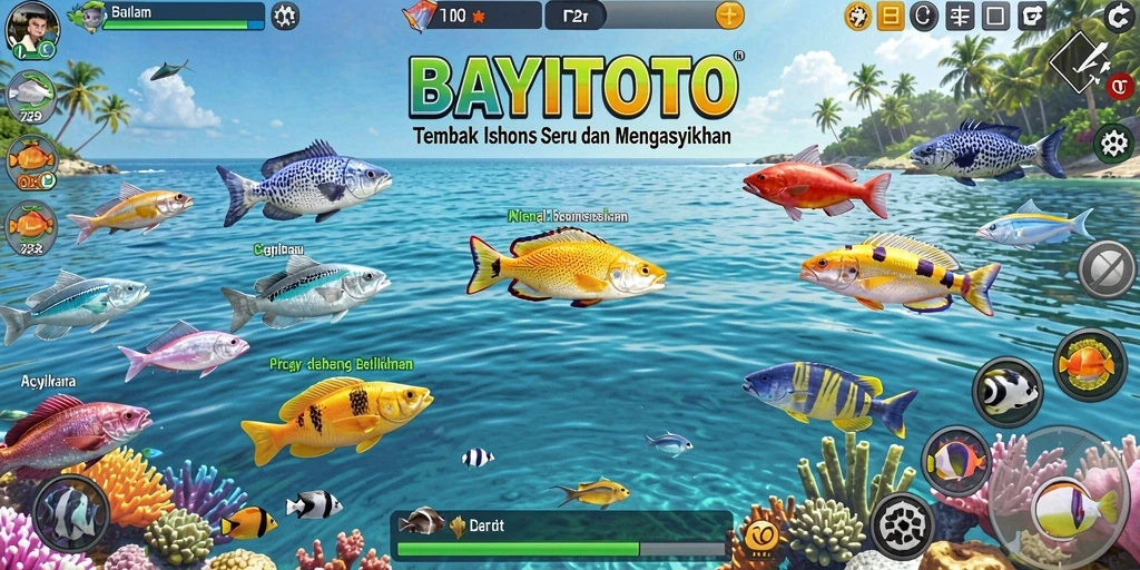 Tampilan gameplay menarik dalam BAYITOTO yang penuh aksi Tembak Ikan.
