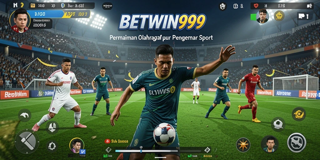 Tampilan gameplay BETWIN999 menampilkan aksi olahraga yang mendebarkan.