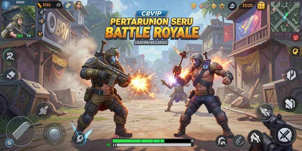 Tampilan gameplay seru di C8VIP, penuh aksi dan strategi.