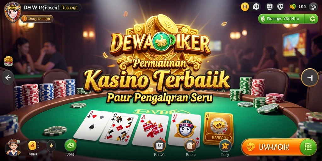 Tampilan seru gameplay DEWAPOKER dengan banyak pemain aktif.