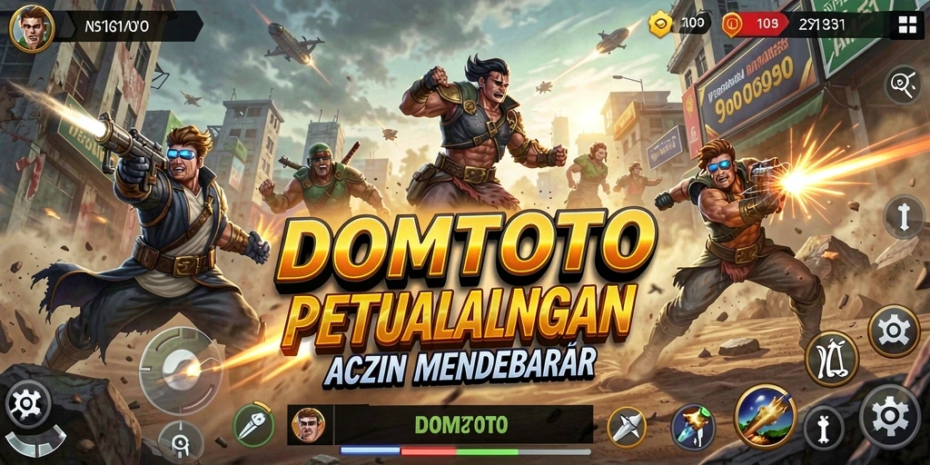 Tampilan gameplay seru di DOMTOTO dengan aksi mendebarkan.