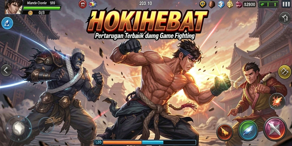 Tampilan aksi seru dalam pertarungan HOKIHEBAT.