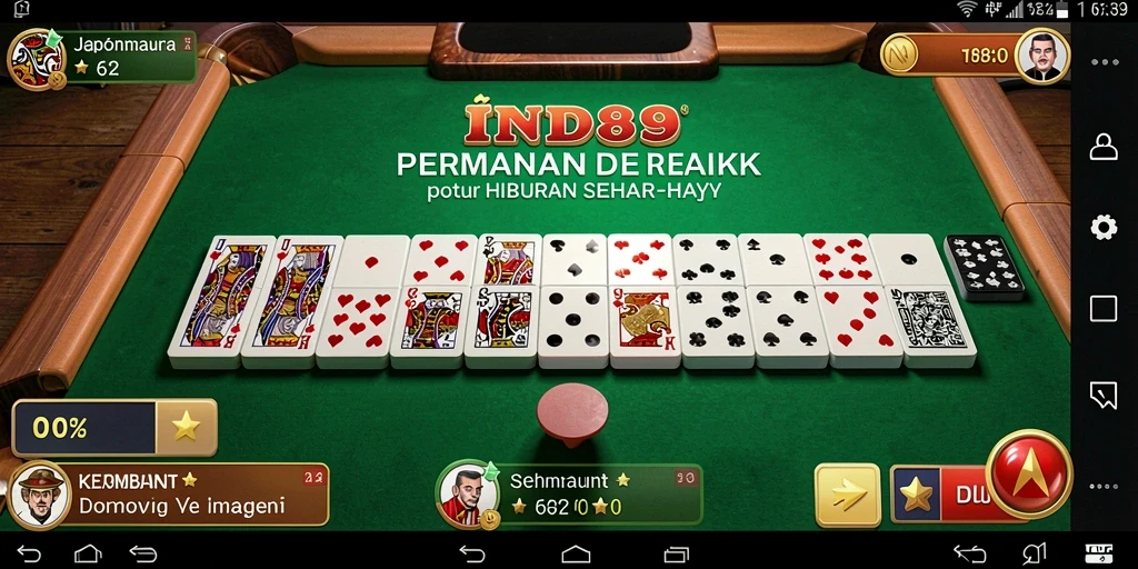 Screenshot gameplay IND89 menampilkan aksi seru permainan Domino.