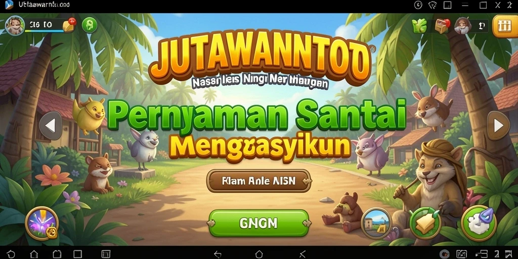 Tangkapan layar gameplay JUTAWANTOTO yang menarik dan penuh warna.