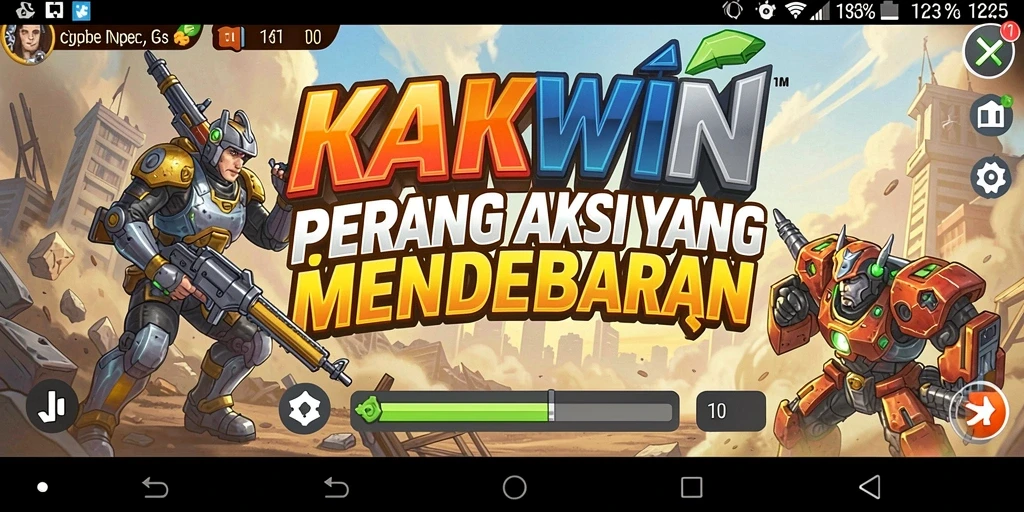 Screenshot menunjukkan pertarungan seru di KAKWIN.