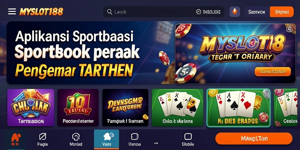 Screenshot gameplay MYSLOT188 dengan tampilan taruhan olahraga yang menarik.