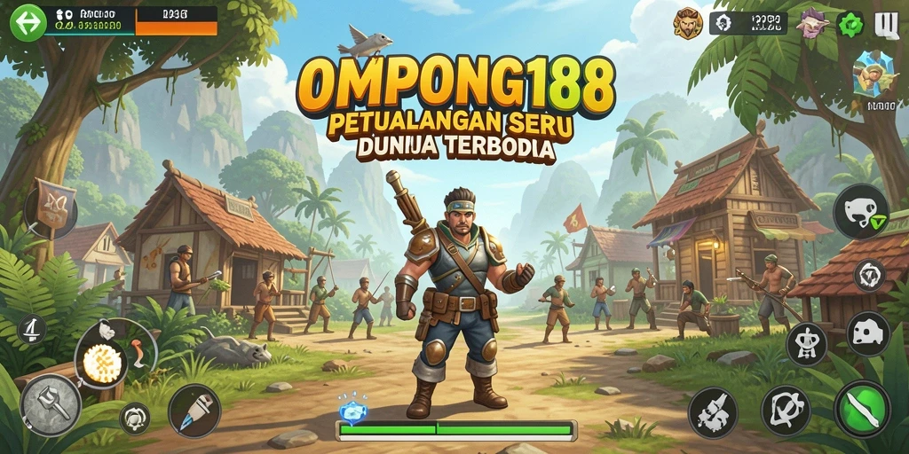 Tampilan gameplay OMPONG188 dengan dunia terbuka yang menakjubkan.
