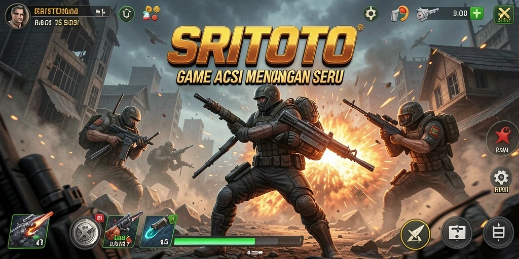 Tampilan gameplay SRITOTO yang penuh aksi dan dramatis.