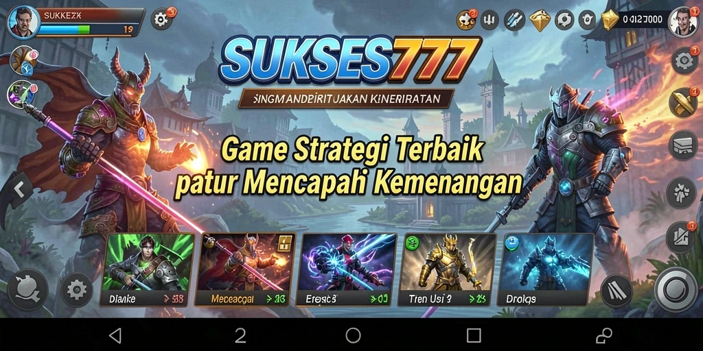 Tampilan menarik dari gameplay strategi di SUKSES777.
