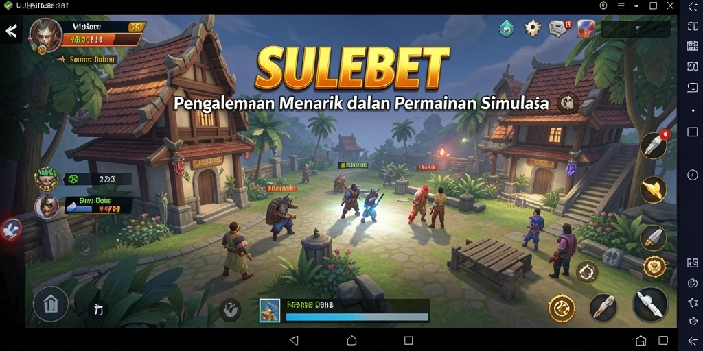 Screenshot utama SULEBET menunjukkan gameplay simulasi yang menarik.