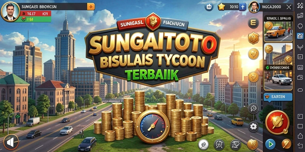 Screenshot utama SUNGAITOTO menampilkan gameplay Tycoon yang mendalam dan mendebarkan.