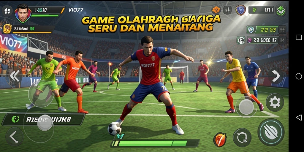 Tampilan gameplay seru dalam VIO77 dengan aksi olahraga intens.