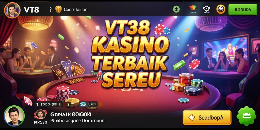 Tampilan gameplay menarik VT38 dengan berbagai permainan kasino.